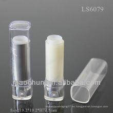 LS6079 tubo de lápiz labial transparente cuadrado al por mayor